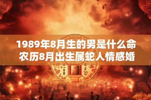 1989年8月生的男是什么命 农历8月出生属蛇人情感婚姻