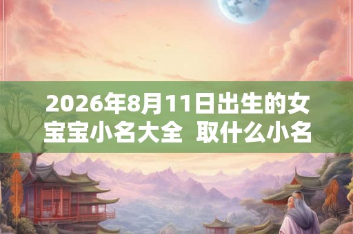 2026年8月11日出生的女宝宝小名大全 取什么小名好 2026年8月11日出生的女宝宝小名大全 取什么小名好