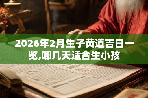 2026年2月生子黄道吉日一览,哪几天适合生小孩