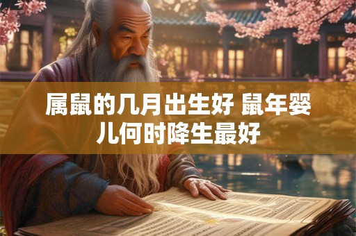 属鼠的几月出生好 鼠年婴儿何时降生最好
