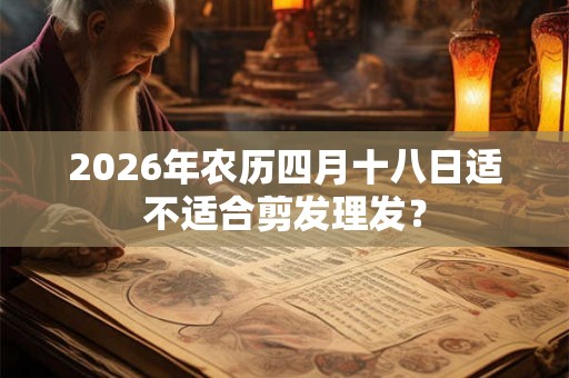 2026年农历四月十八日适不适合剪发理发？