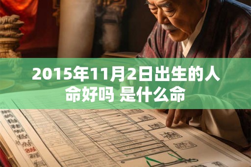 2015年11月2日出生的人命好吗 是什么命
