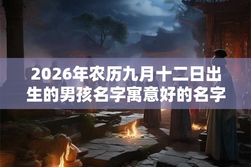 2026年农历九月十二日出生的男孩名字寓意好的名字 2026年农历九月十二日出生的男孩名字寓意好的名字