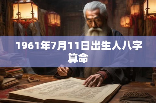 1961年7月11日出生人八字算命