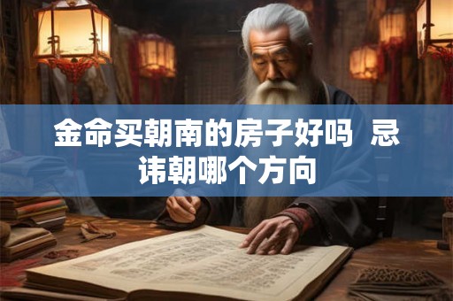 金命买朝南的房子好吗  忌讳朝哪个方向