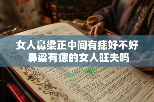 女人鼻梁正中间有痣好不好 鼻梁有痣的女人旺夫吗