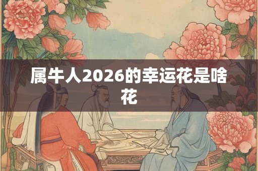 属牛人2026的幸运花是啥花