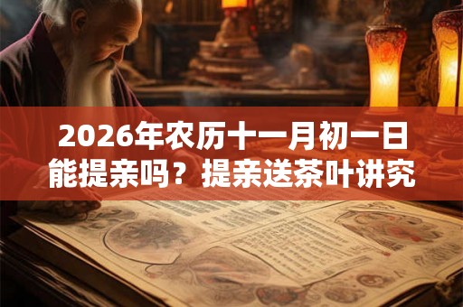 2026年农历十一月初一日能提亲吗？提亲送茶叶讲究