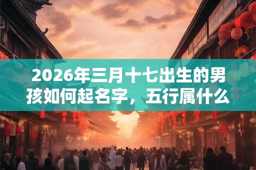 2026年三月十七出生的男孩如何起名字,五行属什么 2026年三月十七出生的男孩如何起名字,五行属什么