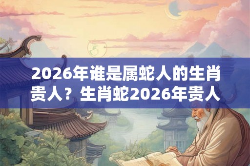 2026年谁是属蛇人的生肖贵人?生肖蛇2026年贵人是谁? 2026年谁是属蛇人的生肖贵人?生肖蛇2026年贵人是谁?
