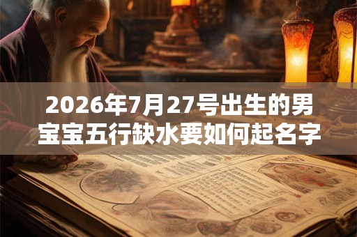 2026年7月27号出生的男宝宝五行缺水要如何起名字