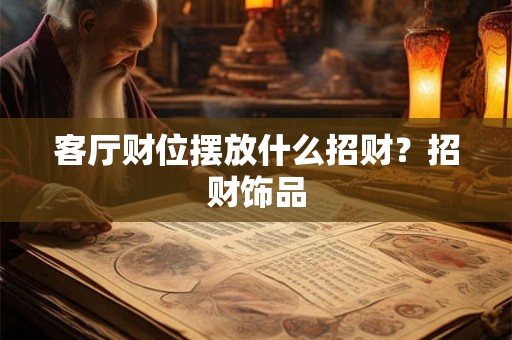 客厅财位摆放什么招财？招财饰品