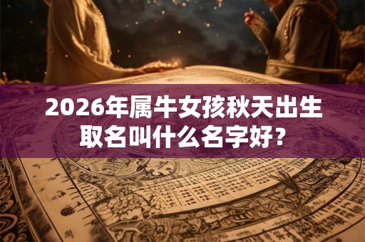2026年属牛女孩秋天出生取名叫什么名字好? 2026年属牛女孩秋天出生取名叫什么名字好?