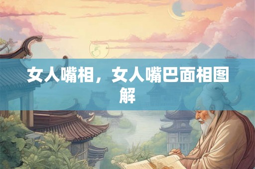 女人嘴相，女人嘴巴面相图解