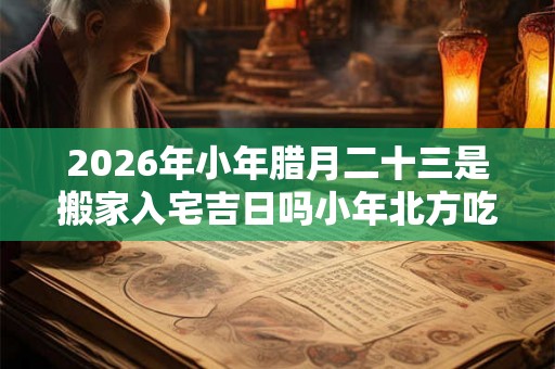 2026年小年腊月二十三是搬家入宅吉日吗小年北方吃什么？