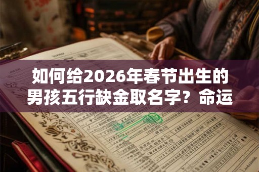 如何给2026年春节出生的男孩五行缺金取名字？命运如何？