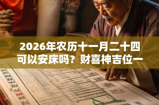 2026年农历十一月二十四可以安床吗？财喜神吉位一览！