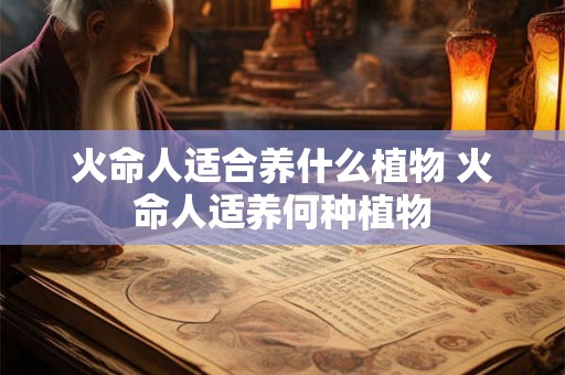 火命人适合养什么植物 火命人适养何种植物