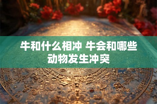 牛和什么相冲 牛会和哪些动物发生冲突