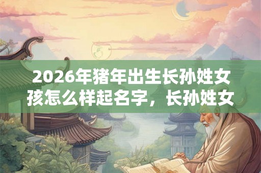 2026年猪年出生长孙姓女孩怎么样起名字，长孙姓女孩好名推荐
