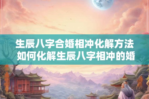 生辰八字合婚相冲化解方法 如何化解生辰八字相冲的婚姻问题 生辰八字合婚相冲化解方法 如何化解生辰八字相冲的婚姻问题