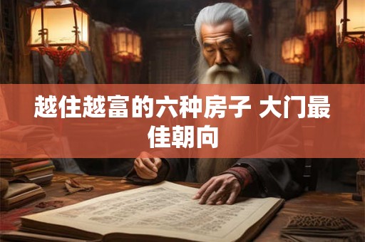 越住越富的六种房子 大门最佳朝向