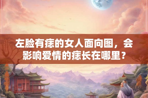 左脸有痣的女人面向图，会影响爱情的痣长在哪里？