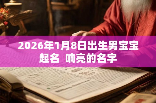 2026年1月8日出生男宝宝起名  响亮的名字