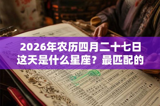 2026年农历四月二十七日这天是什么星座？最匹配的星座是？