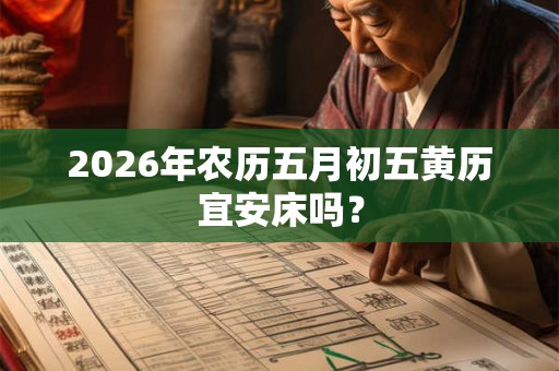 2026年农历五月初五黄历宜安床吗? 2026年农历五月初五黄历宜安床吗?