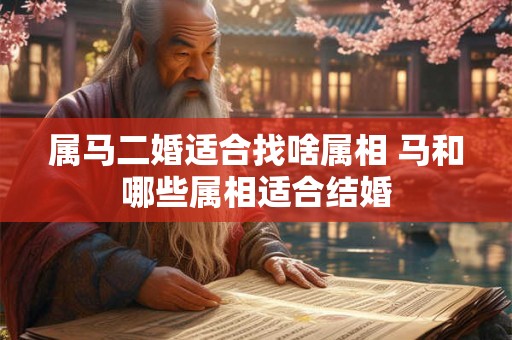 属马二婚适合找啥属相 马和哪些属相适合结婚 属马二婚适合找啥属相 马和哪些属相适合结婚
