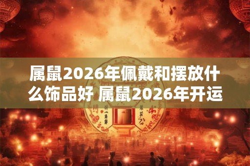 属鼠2026年佩戴和摆放什么饰品好 属鼠2026年开运吉祥物