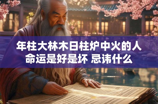 年柱大林木日柱炉中火的人命运是好是坏 忌讳什么