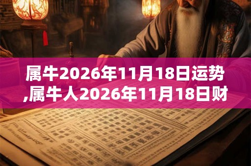 属牛2026年11月18日运势,属牛人2026年11月18日财运,生肖牛2026年11月18日运势 属牛2026年11月18日运势,属牛人2026年11月18日财运,生肖牛2026年11月18日运势