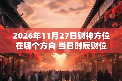 2026年11月27日财神方位在哪个方向 当日时辰财位变化表