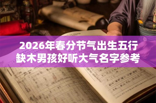 2026年春分节气出生五行缺木男孩好听大气名字参考