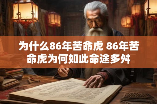 为什么86年苦命虎 86年苦命虎为何如此命途多舛 为什么86年苦命虎 86年苦命虎为何如此命途多舛