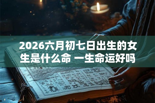 2026六月初七日出生的女生是什么命 一生命运好吗