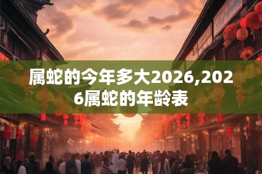 属蛇的今年多大2026,2026属蛇的年龄表 属蛇的今年多大2026,2026属蛇的年龄表