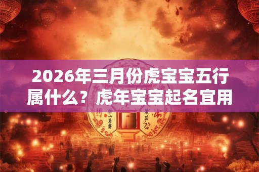 2026年三月份虎宝宝五行属什么？虎年宝宝起名宜用字