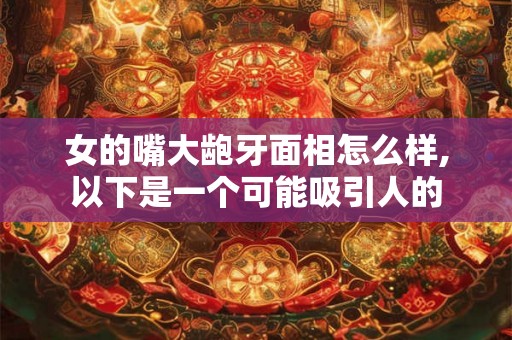 女的嘴大龅牙面相怎么样,以下是一个可能吸引人的 女的嘴大龅牙面相怎么样,以下是一个可能吸引人的