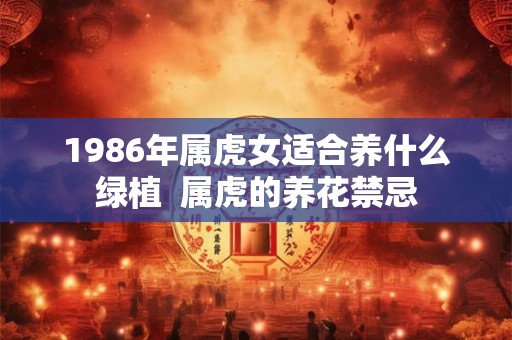 1986年属虎女适合养什么绿植  属虎的养花禁忌