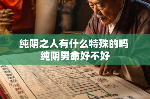 纯阴之人有什么特殊的吗 纯阴男命好不好