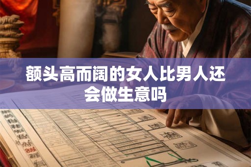 额头高而阔的女人比男人还会做生意吗