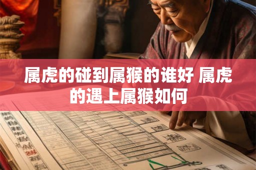 属虎的碰到属猴的谁好 属虎的遇上属猴如何