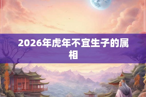 2026年虎年不宜生子的属相