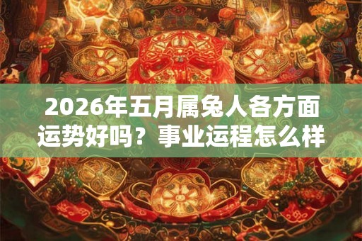 2026年五月属兔人各方面运势好吗？事业运程怎么样