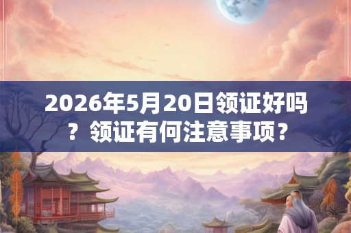 2026年5月20日领证好吗？领证有何注意事项？