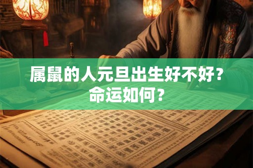 属鼠的人元旦出生好不好？命运如何？
