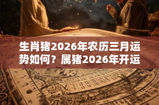 生肖猪2026年农历三月运势如何？属猪2026年开运方位？